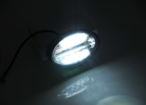 144w Oval White + Amber Flashing Strobe Led Work Light 12V 24V For Motorcycle Headlight Led Car Light