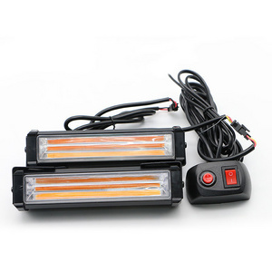 Vcan Auto Accessories 12V 24V Strobe Work Light COB Emergency Vehicle Light Bar Signal Security Car LED Strobe Warning Light