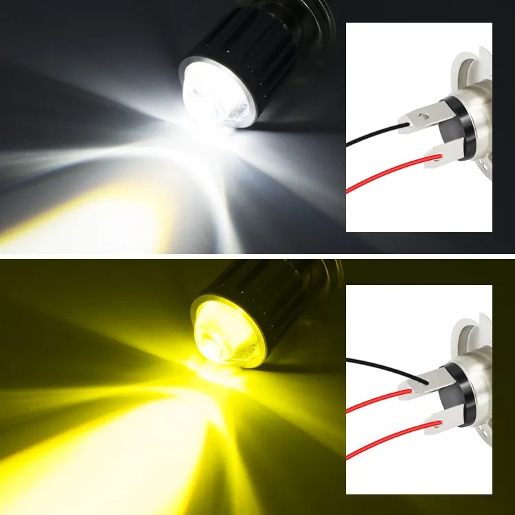 30W 1.25 inch Mini Motorcycle Driving Light H4 H6 Motor  HIGH / LOW Beam LED 12V-80V For Motorcycle Headlight Bulb