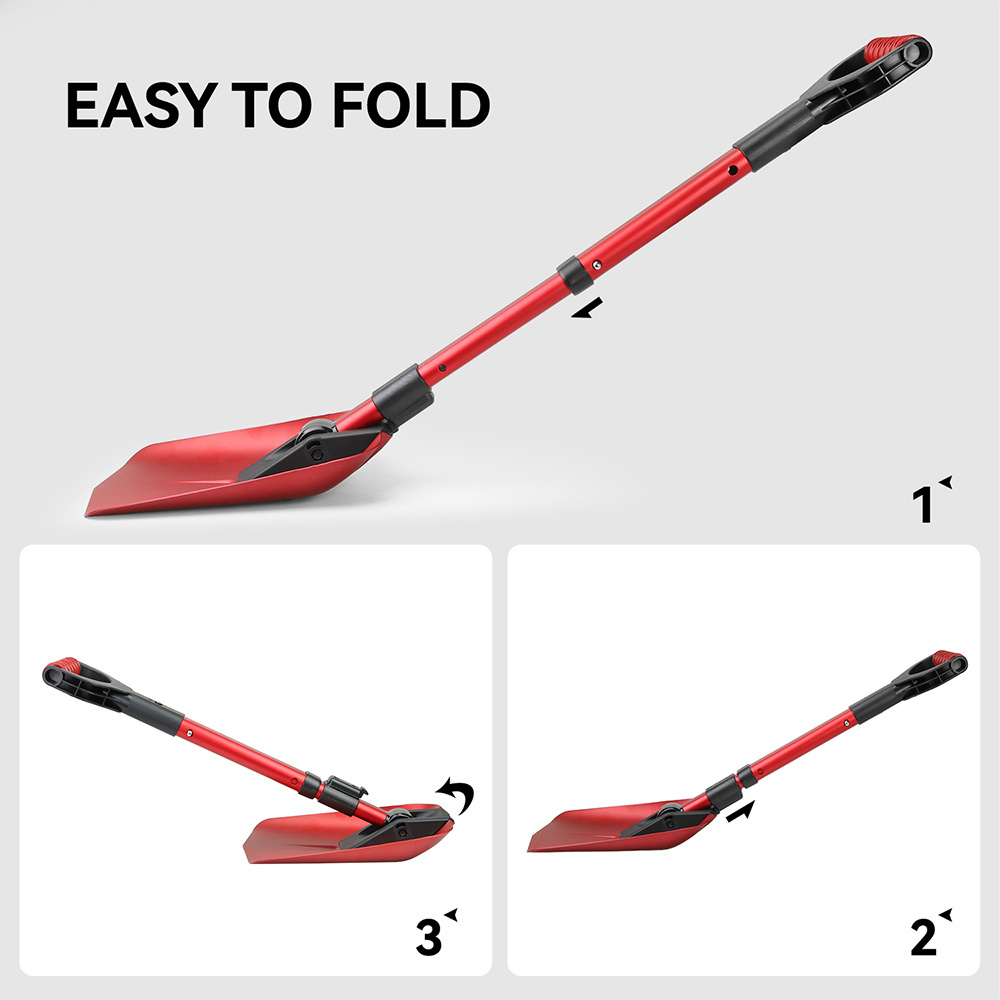 Ergonomic Heavy-Duty Garden Spade with Aluminum Construction for Easy Digging and Versatile Use