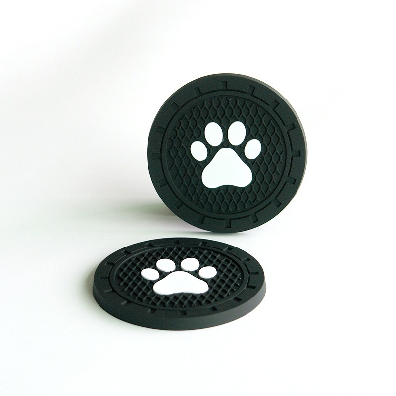 Anti Slip Dog Paw Car CupHolder Coasters Universal Vehicles DIY Cup Holder Insert car Coasters Car Interior Accessories