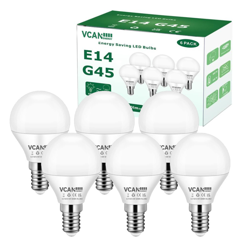 E14 Screw Bulb 40W Equivalent 5W LED E14 Bulb Warm White 3000K 450LM Large Edison Screw in Light Bulbs Non Dimmable