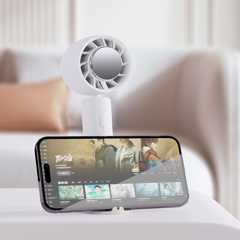 Summer Gift Mini Fan Battery Operated Small Personal Speed Adjustable Cooling Handheld Portable Ice Cold Fan with Phone Holder