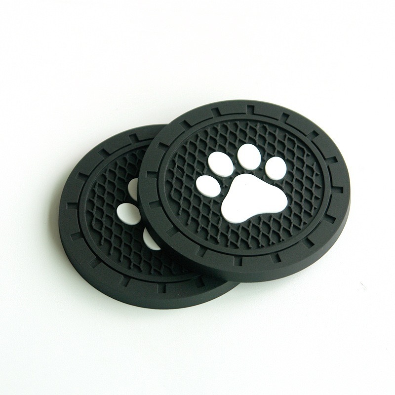 Anti Slip Dog Paw Car CupHolder Coasters Universal Vehicles DIY Cup Holder Insert car Coasters Car Interior Accessories