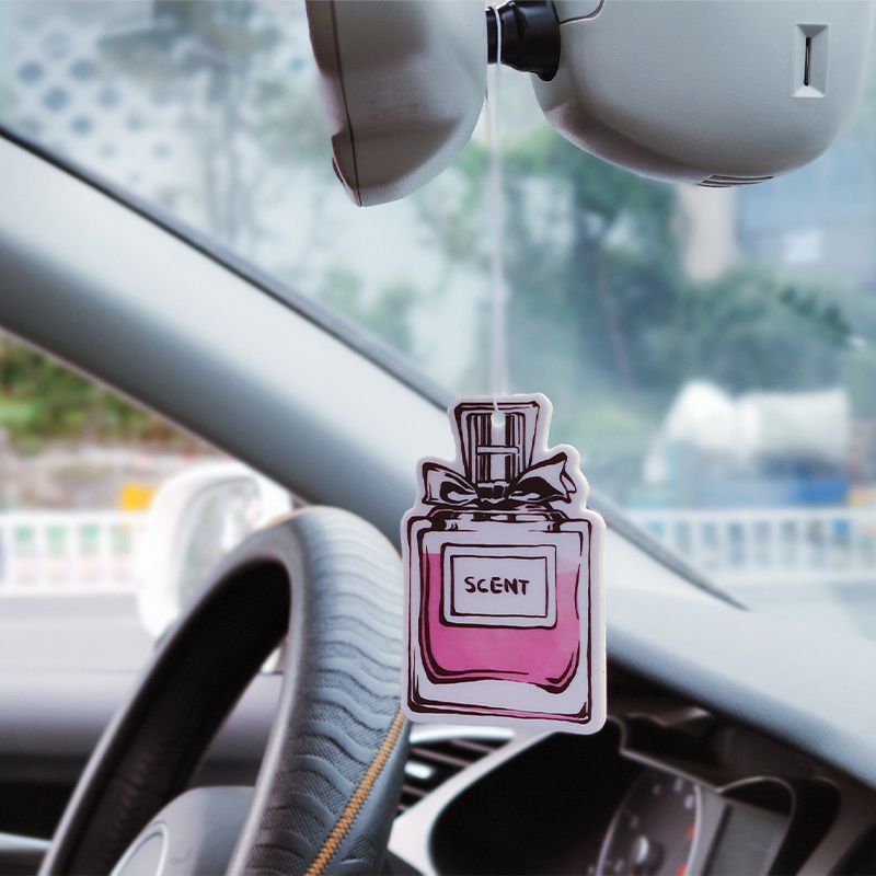 Long Lasting Scents Different Fragrance Custom Paper Air Freshener Car Logo Printing