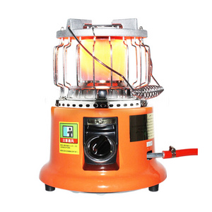 2 in 1 Portable Outdoor Gas Heater and Stove for Camping Ice Fishing Hiking Garage Indoor Gas Heater for Home