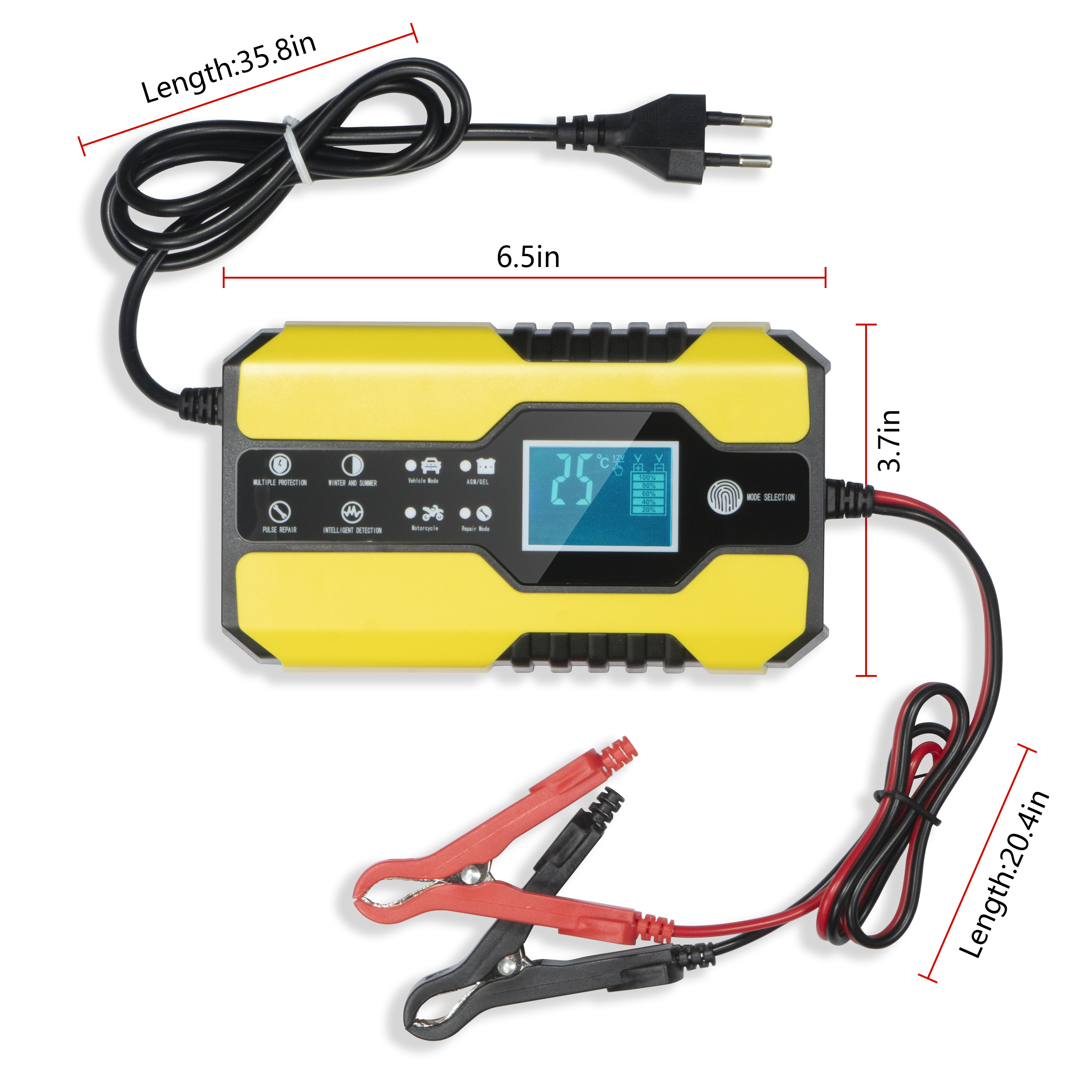 Maintainer Trickle Charger 12V Motorcycle Battery Charger Pulse Repair Lead acid Battery Charger