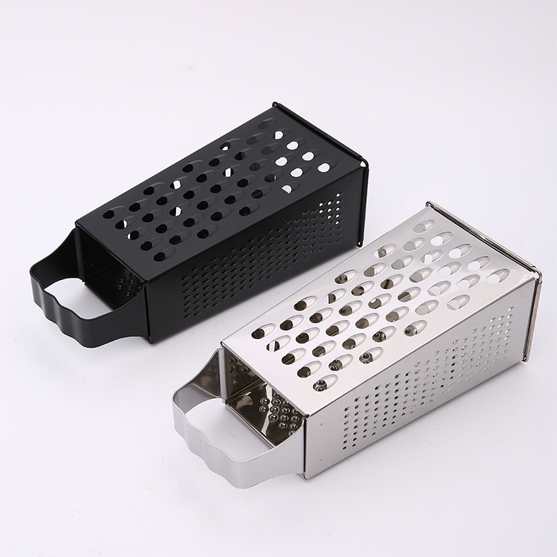 Vcantiger Professional Box Grater Stainless Steel Hand Vegetable Slicer Cheese Grater with Handle