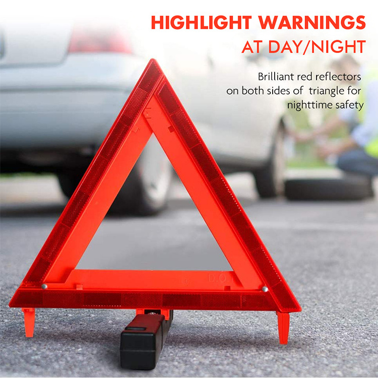 Trafffic Sign Emergency Road Saftey Sign Reflector Warning Triangle For Truck