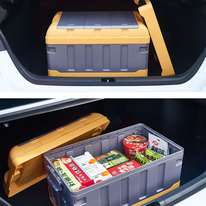 Wholesale Folding Collapsible Storage Box Plastic Container Basket Tool Trunk Organizer for Camping