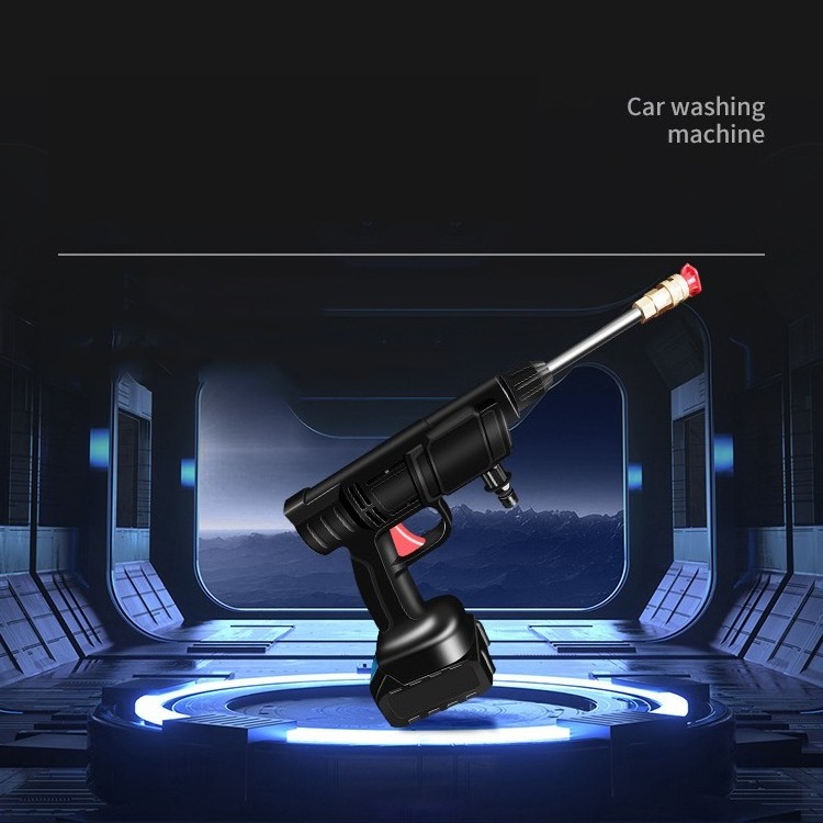 Auto Power Water Pump Portable Handheld Wash Foam Spray High Pressure Electric Cordless Car Washer Gun for Car