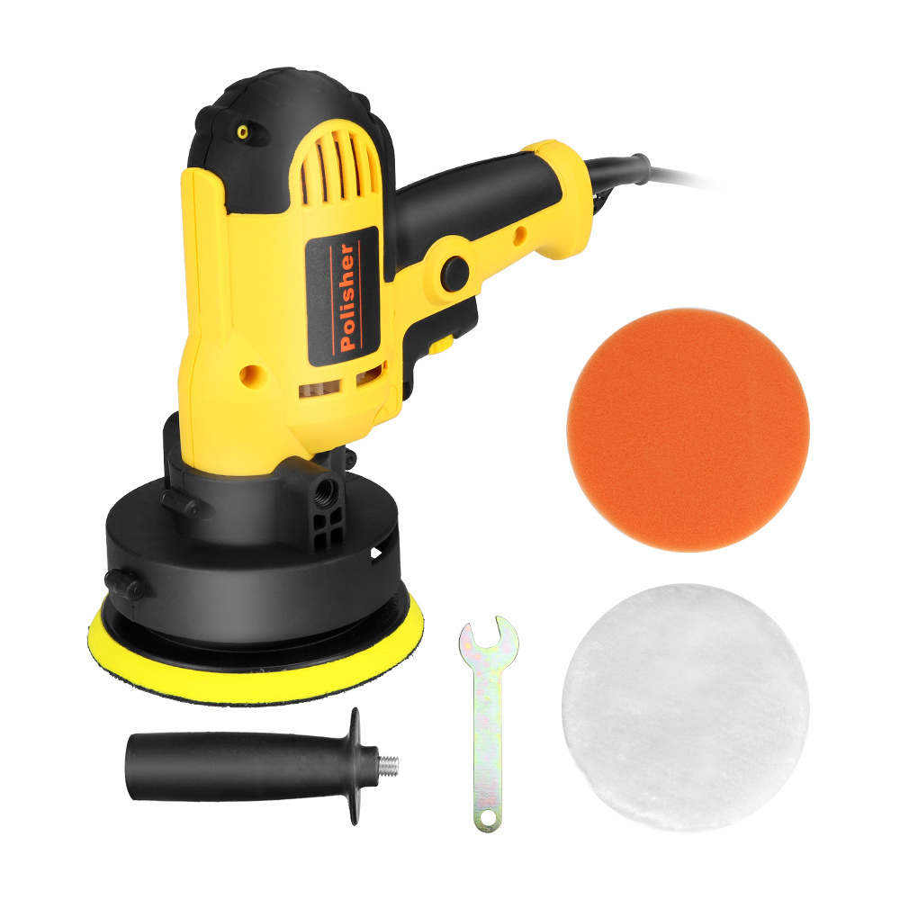 Yellow High Performance Rotary Professional Adjustable Speed Automatic Electric Car Polisher Machine, Car Polishers