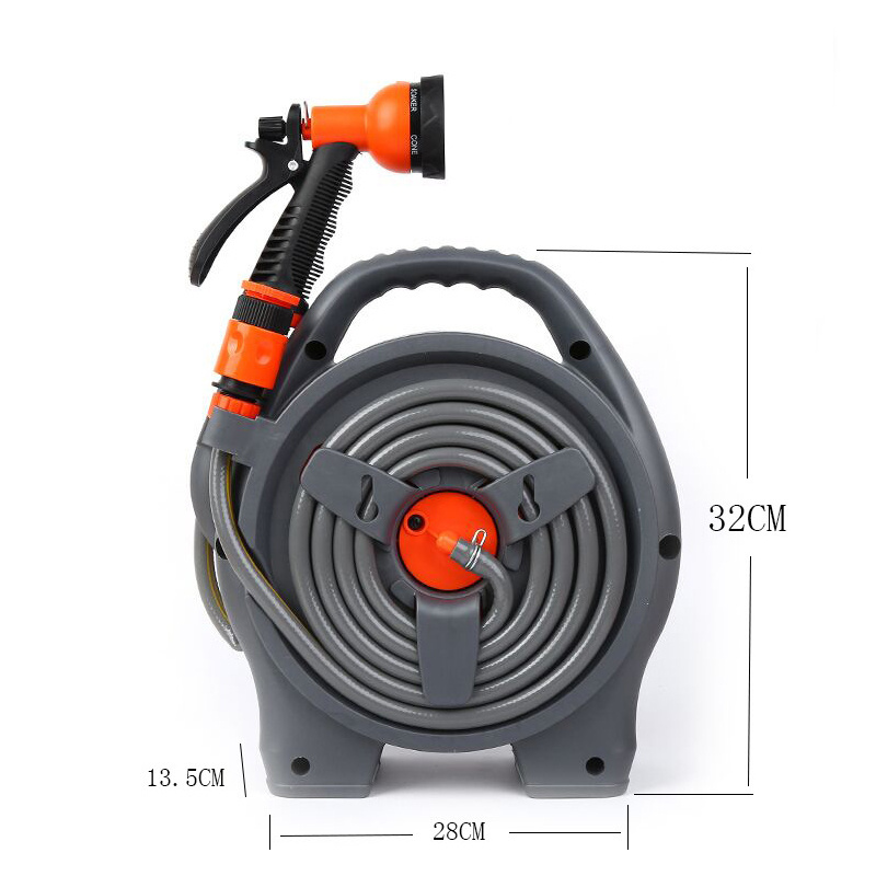 Easy-to-Use Garden Hose Reel, Telescopic Hose Rack, Collapsible Water Hose Storage for Effortless Watering Management