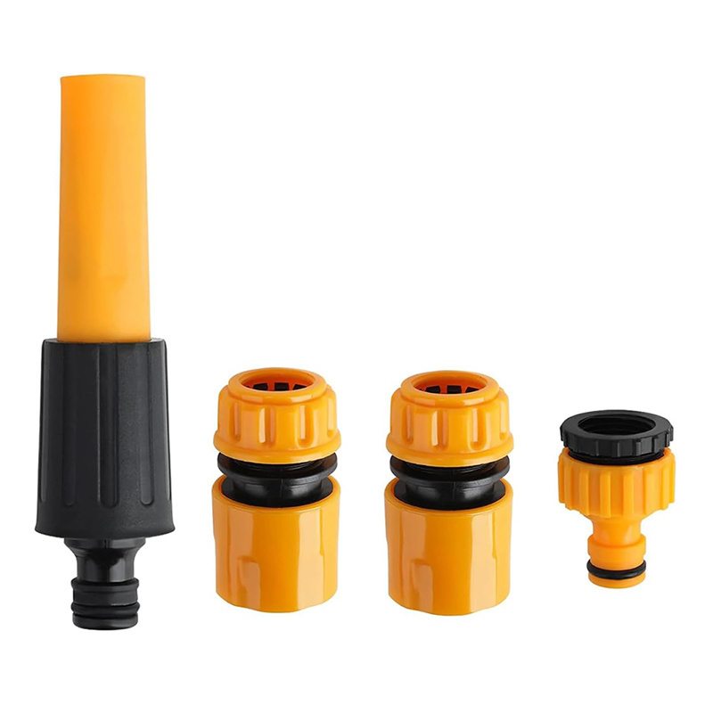 Flexible hose connector, Convenient Water Hose Connector Set, Garden Hose Spray Nozzle Set for Spray Water Connections