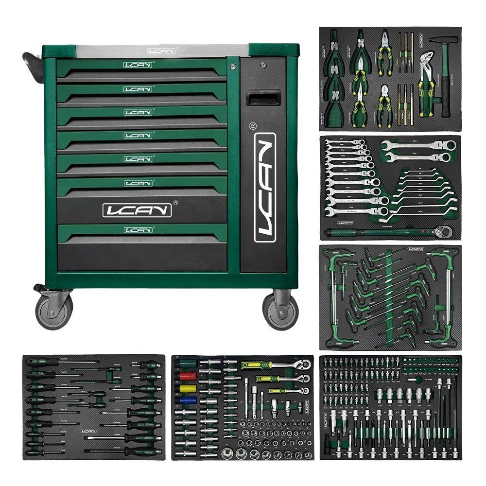 8 Drawer Workbench Tool Chest/Cart/Trolley Garage Tool Cabinet Drawer Tool Box for Workshop Garage Storage