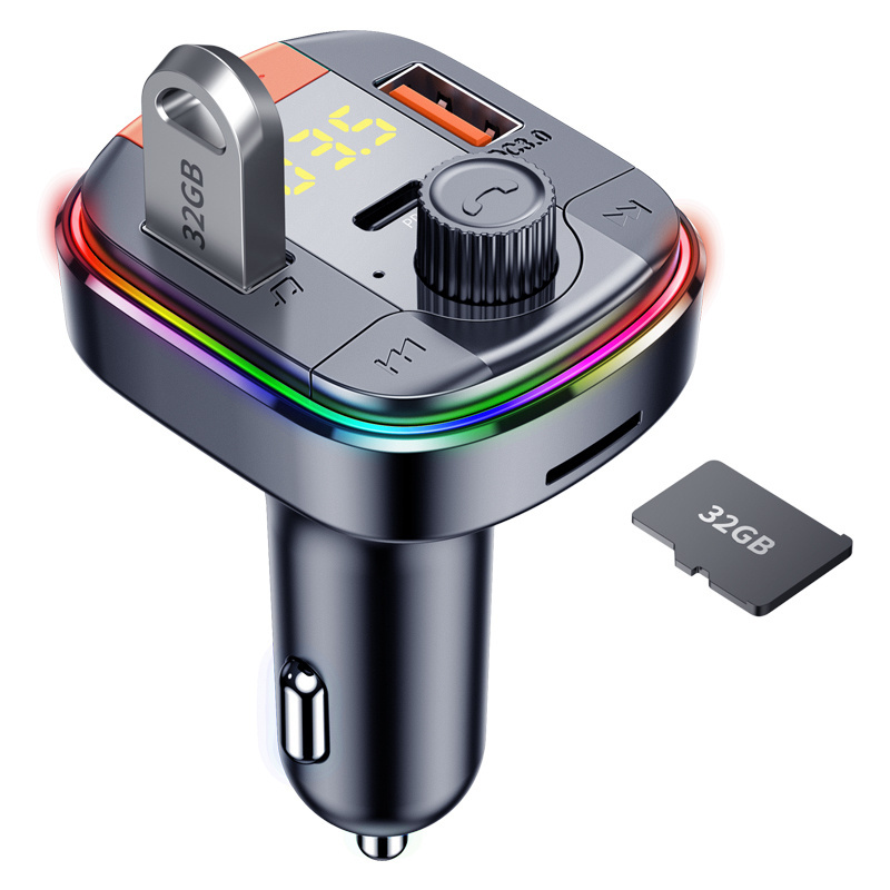 2022 Auto Radio Music Adapter Dual Charger Usb Mp3 Player Bluetooth Fm Car Transmitter For Car