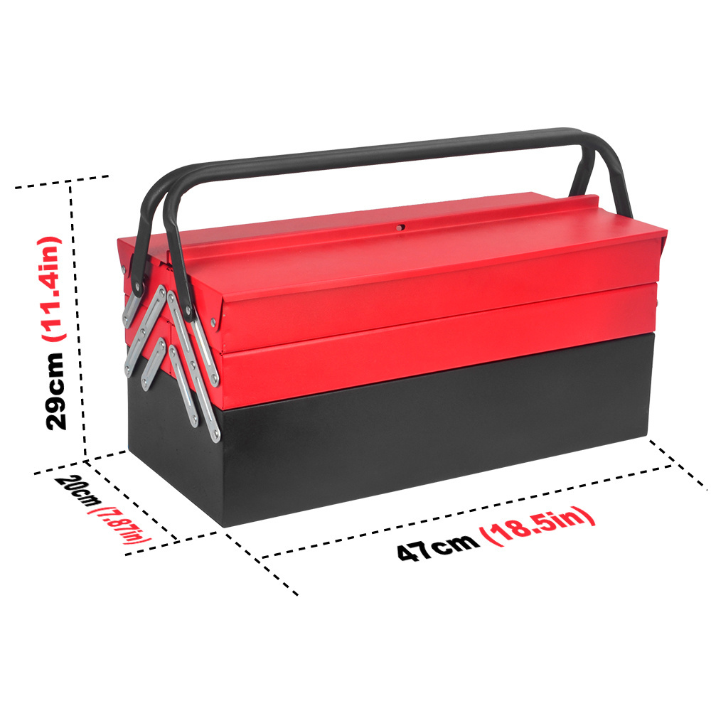 86pcs Durable Folding Storage Box Craftsman Hand Tools Box With Tools Set