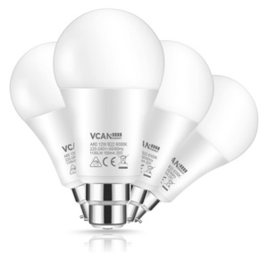 VCAN B22 LED Bulbs Super Bright 1100LM 12W A60 Frosted Globe Golf Ball Bulbs Energy Saving for Living Room Bedroom Led Bulb B22