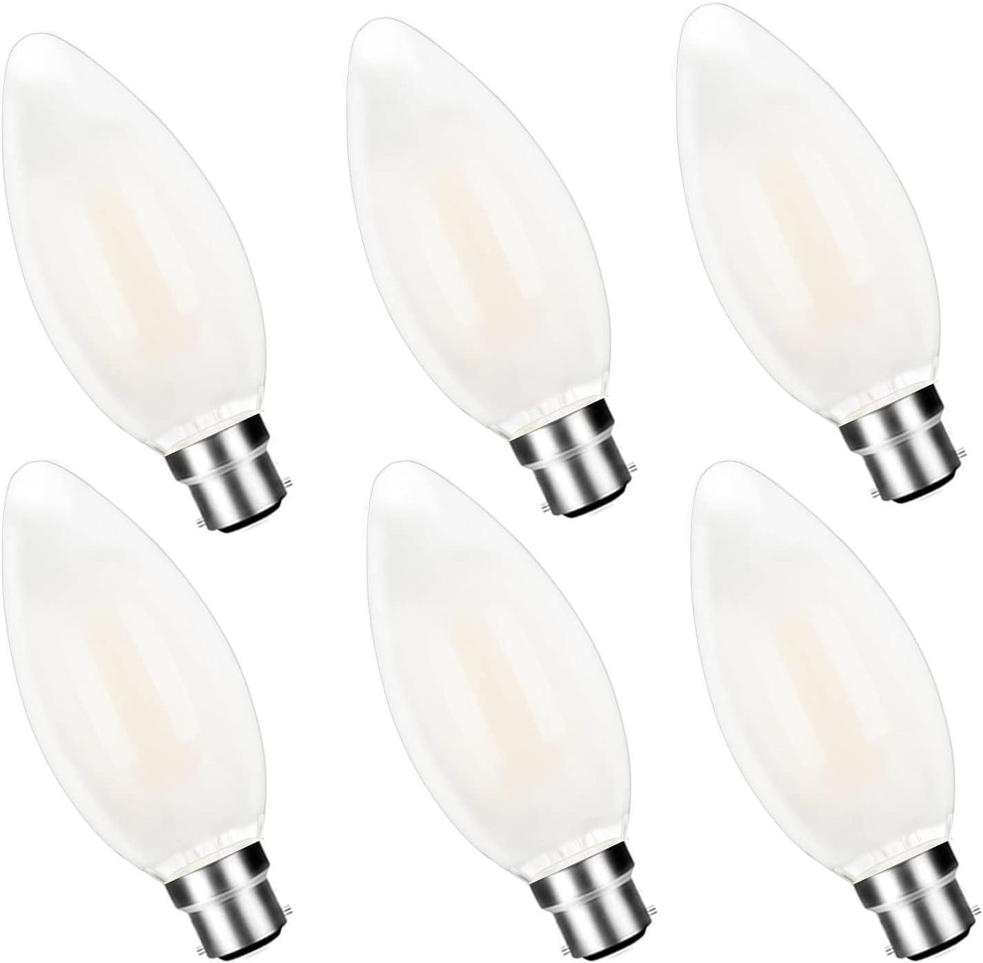 VCAN B15 LED Candle Light Bulb 4.5W Equivalent to 40W Led Candle Light Warm White 3000K Bulb B15 Led Bulb