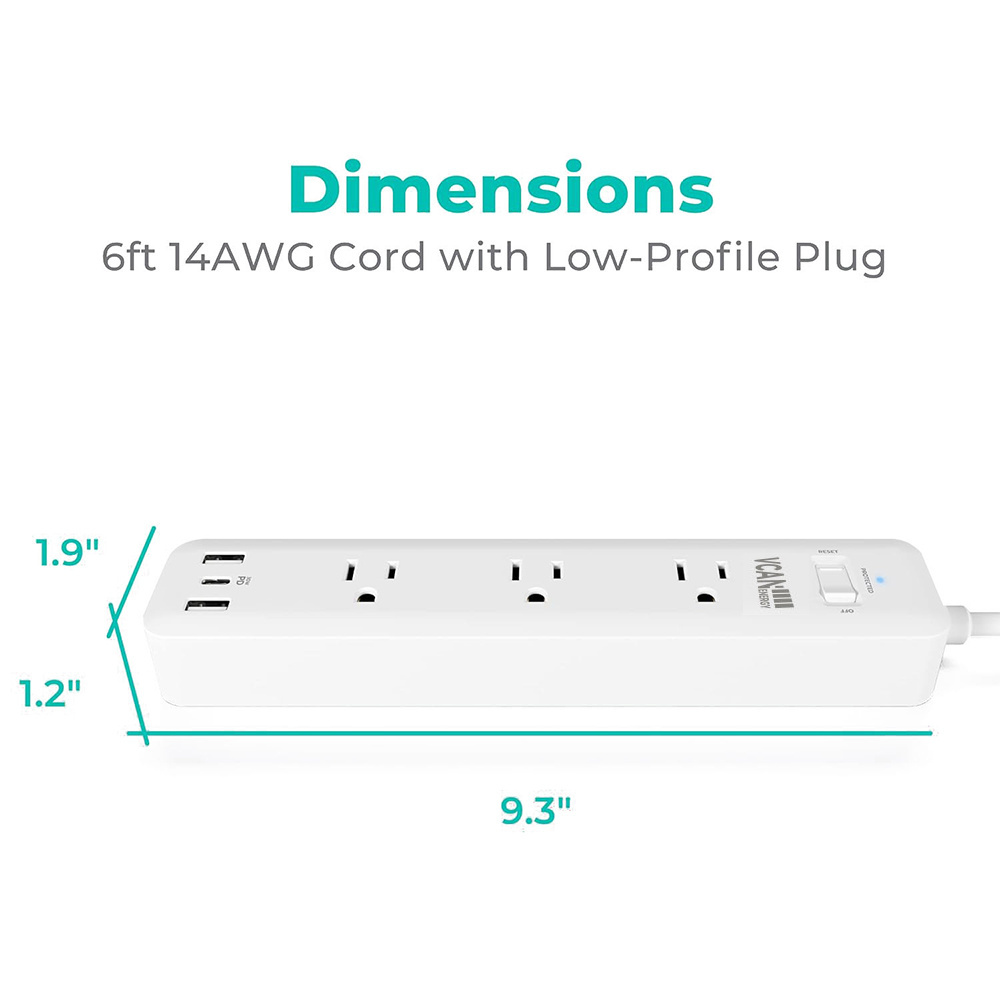 Smart Socket Surge Protector Multiple Socket Power Strip With 3 Outlets and 3 Usb Electronic Equipment Smart Switch Power Plug