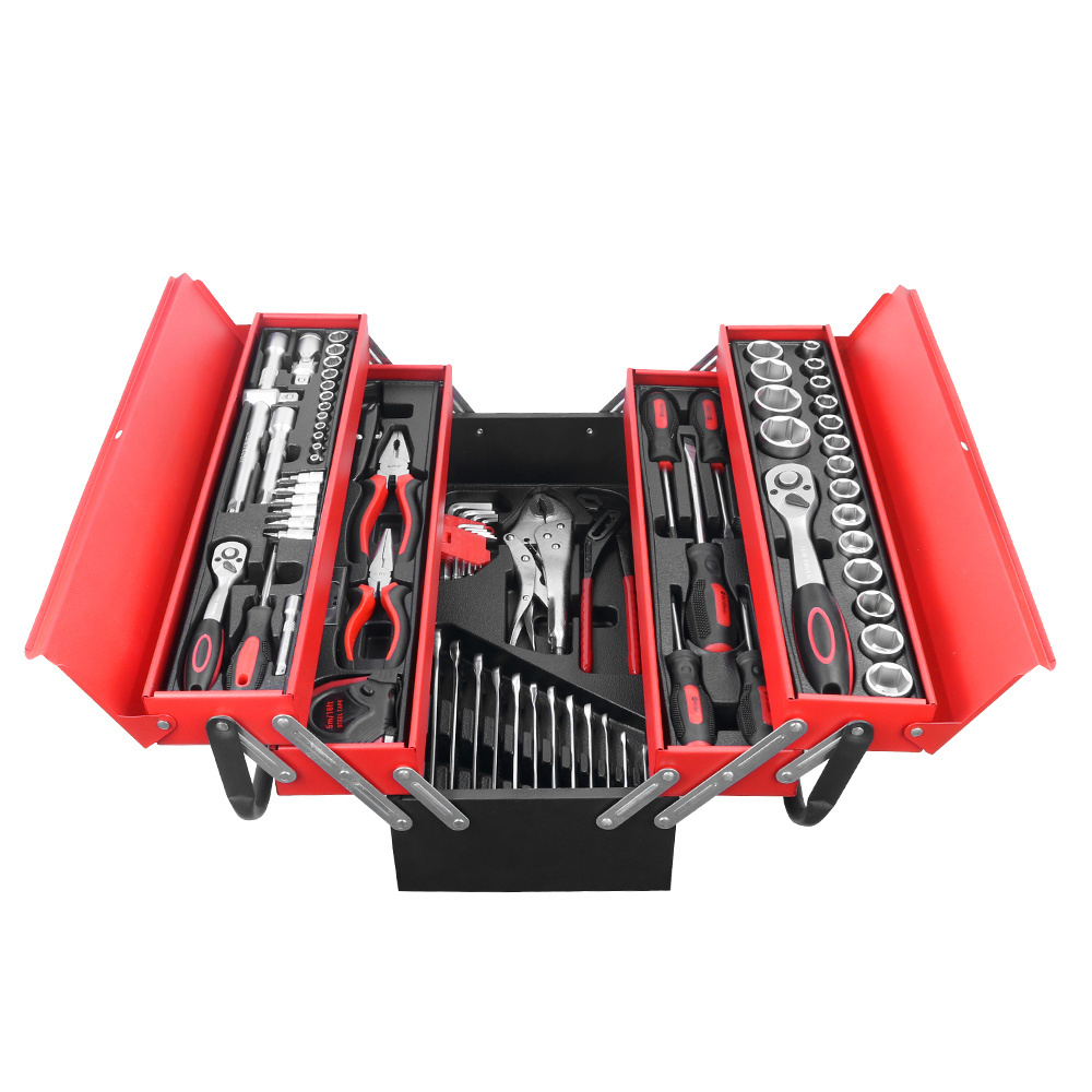 86pcs Durable Folding Storage Box Craftsman Hand Tools Box With Tools Set