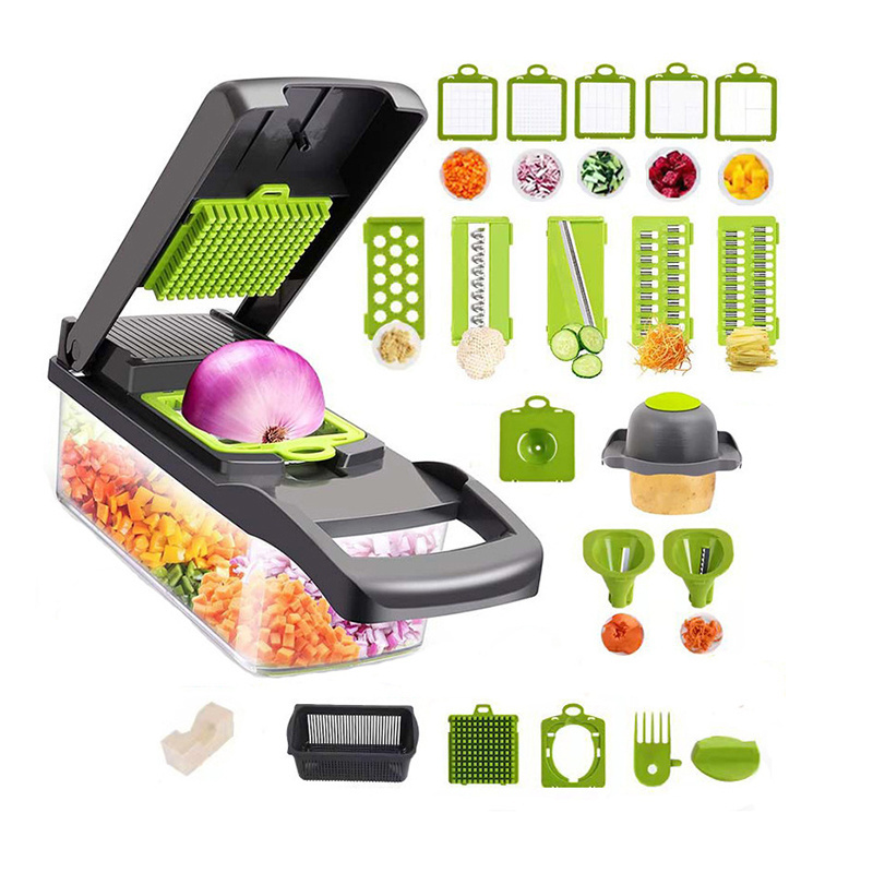 15 in 1 Multifunctional Manual Hand Home and Kitchen Accessories Food Chopper Vegetable Chopper Cutter