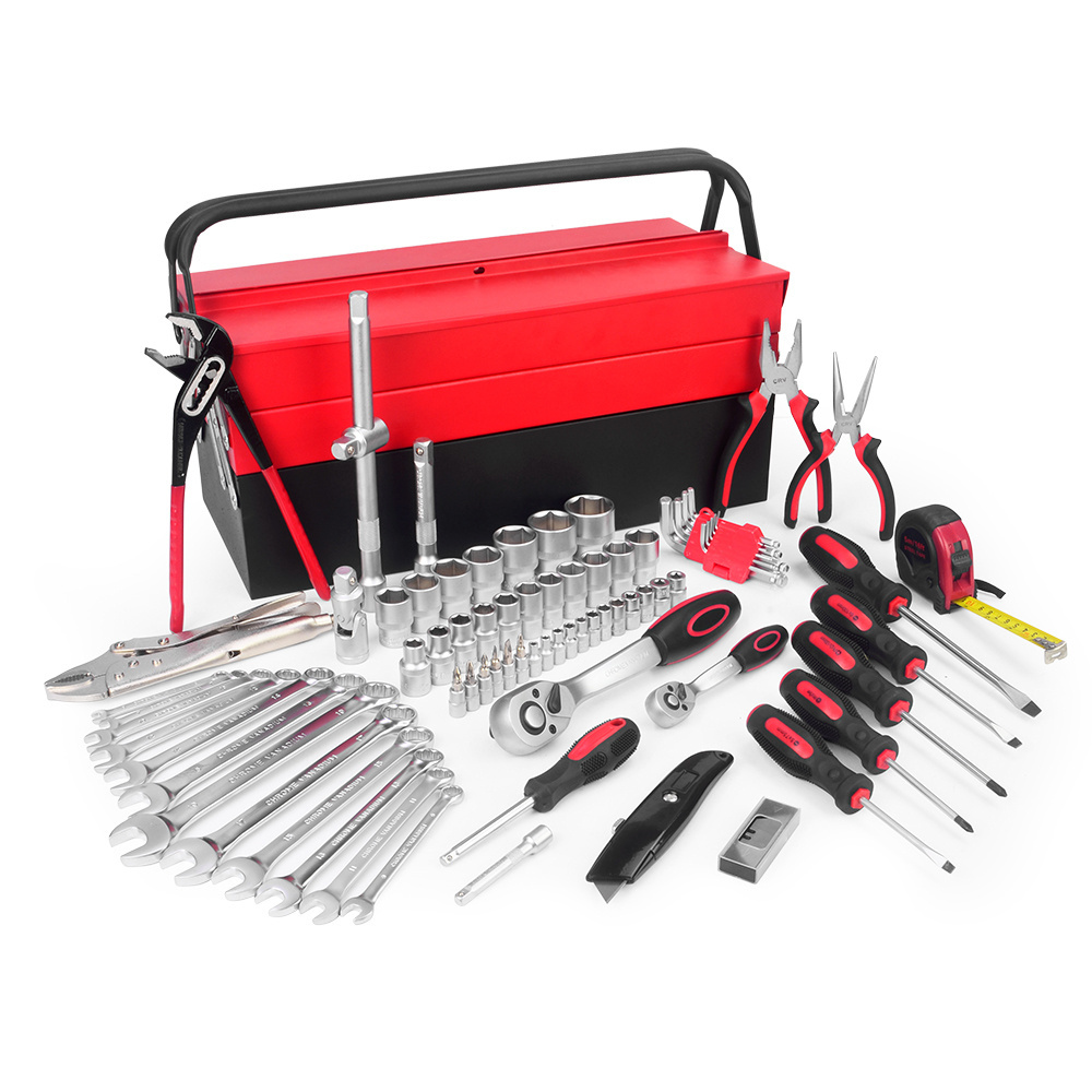 86pcs Durable Folding Storage Box Craftsman Hand Tools Box With Tools Set