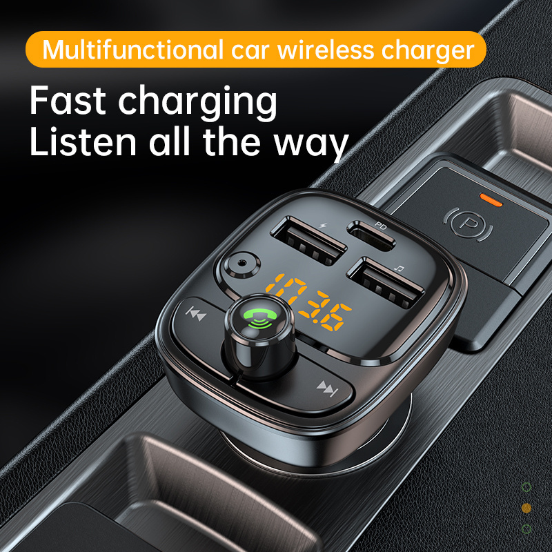 Car MP3 Player with 5V 2 USB LED Wireless FM Transmitter BT 5.1 PD24W Charger Music Player for Vehicles Hands Free