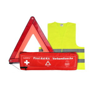 CE ISO 13485 F-D-A Auto Use Safety Vest Warning Triangle Car Tools Kit Traveling Universal Car Roadside Emergency Survival Kit