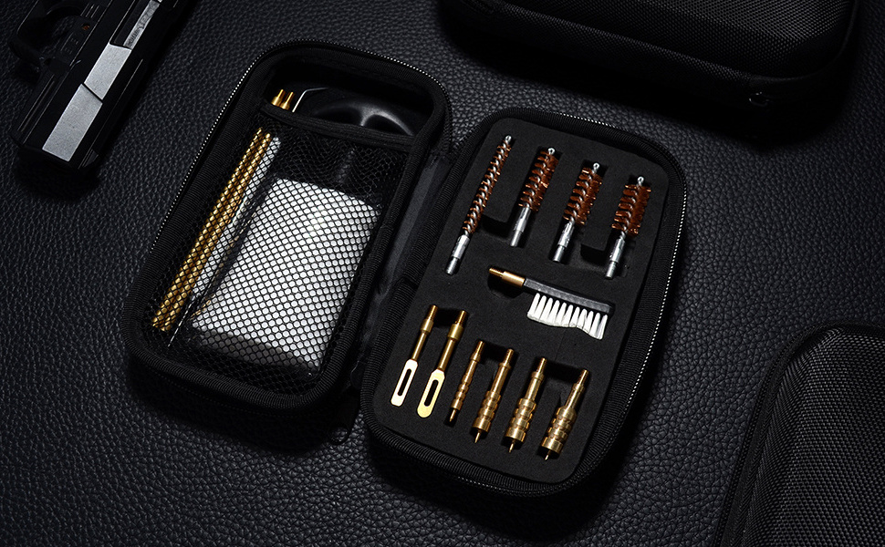 Universal Gun Cleaning Kit Bronze Bore Gun Brush and Brass Jag Adapter