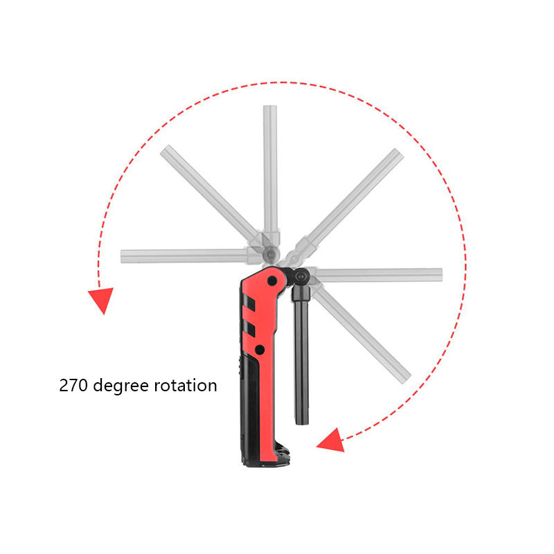 Usb Rechargeable Flexible Car Inspection Repair Flashlight Cob Led Work Light, Foldable Cob Work Light