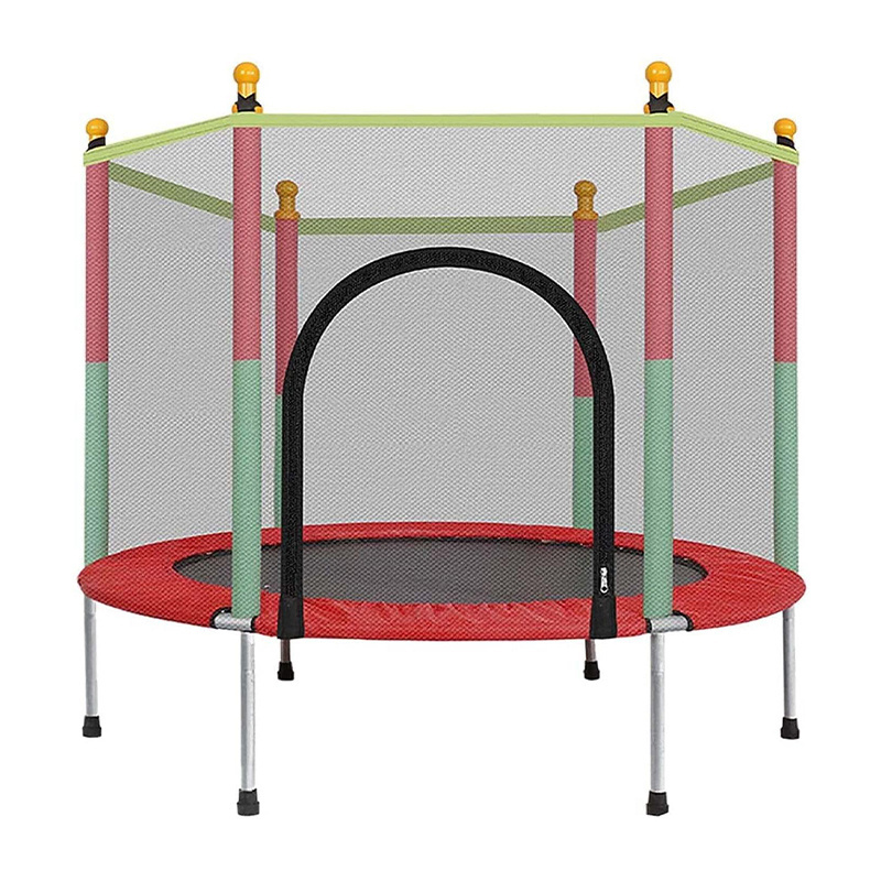 Hot Sale Entertainment Exercise Fitness Jumping Indoor Round Mini Outdoor Adults Kids Trampolines with Safety Net