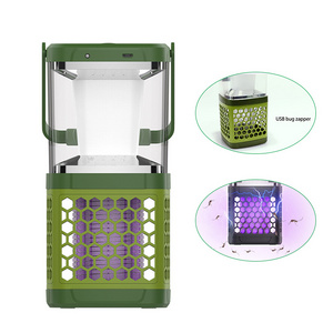 Pest Control Bug Zapper Electronic Outdoor Usb Rechargeable Mosquito Killer Lamp Portable Electricity Camping 2 in 1