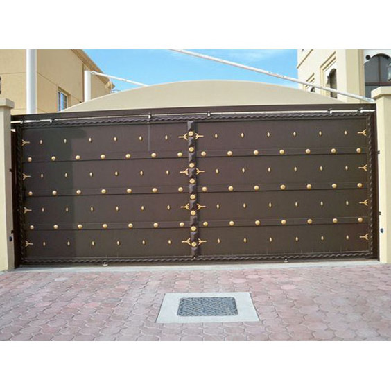 Indian style villa electric gate customization villa garden gates automatic swing driveway gate aluminum courtyard gate