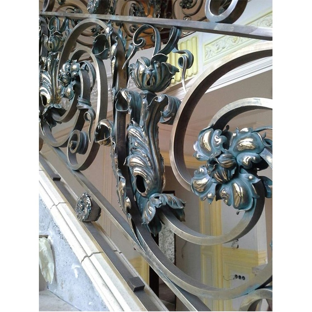 Modern Iron Terrace Railing Designs Parapet Balustrade System Wrought Iron Balcony Railing Steel Railing Designs For Balcony