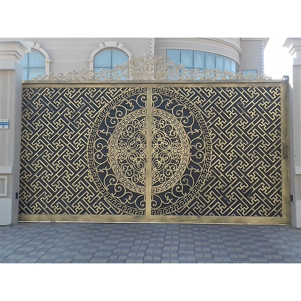 Customized aluminum driveway gate high end villa used aluminum door gates