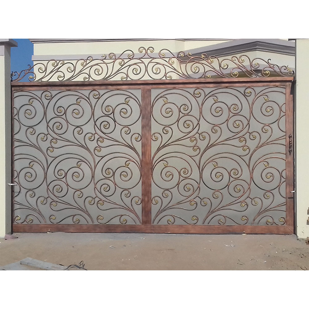 Customized aluminum driveway gate high end villa used aluminum door gates