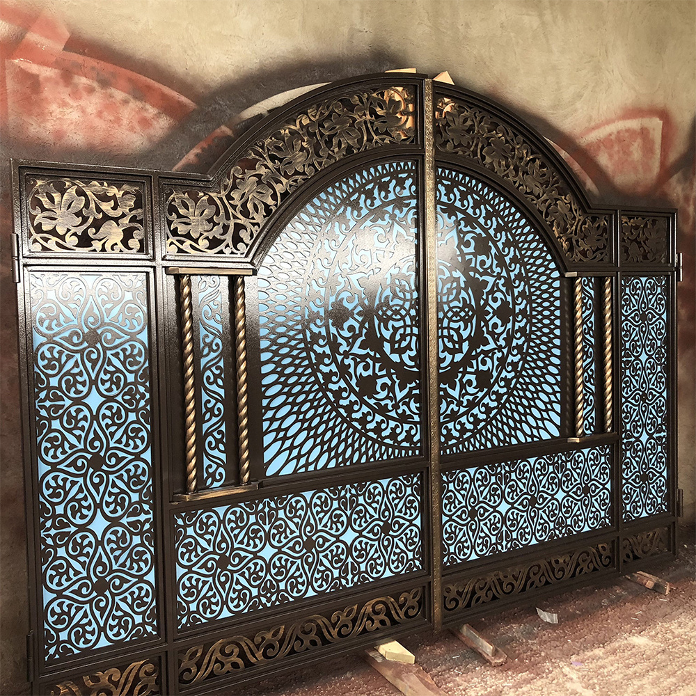 High quality Indian House Main Gate Designs wrought iron gate design Never rusty luxury villa Fencing Trellis Gates