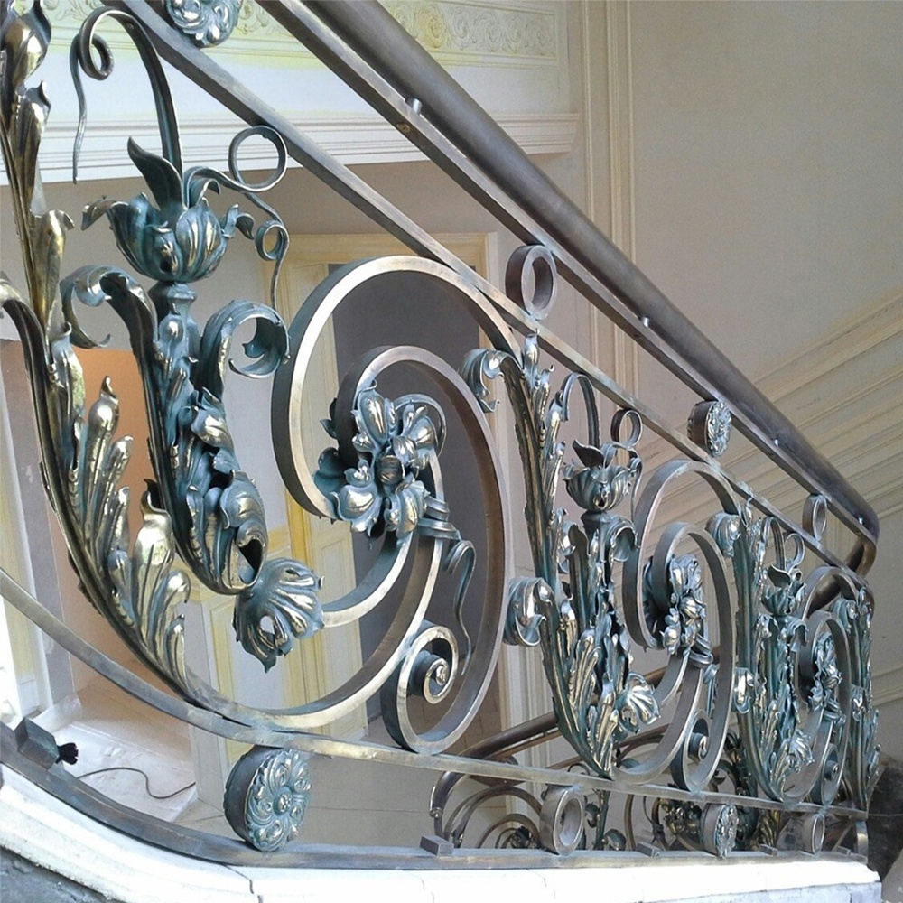 Modern Iron Terrace Railing Designs Parapet Balustrade System Wrought Iron Balcony Railing Steel Railing Designs For Balcony