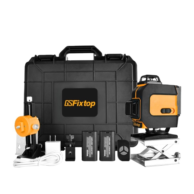 GSFIXTOP Multi Function 16 Line 4D Green 360 Self Leveling IP54 Laser Level Set for Sale