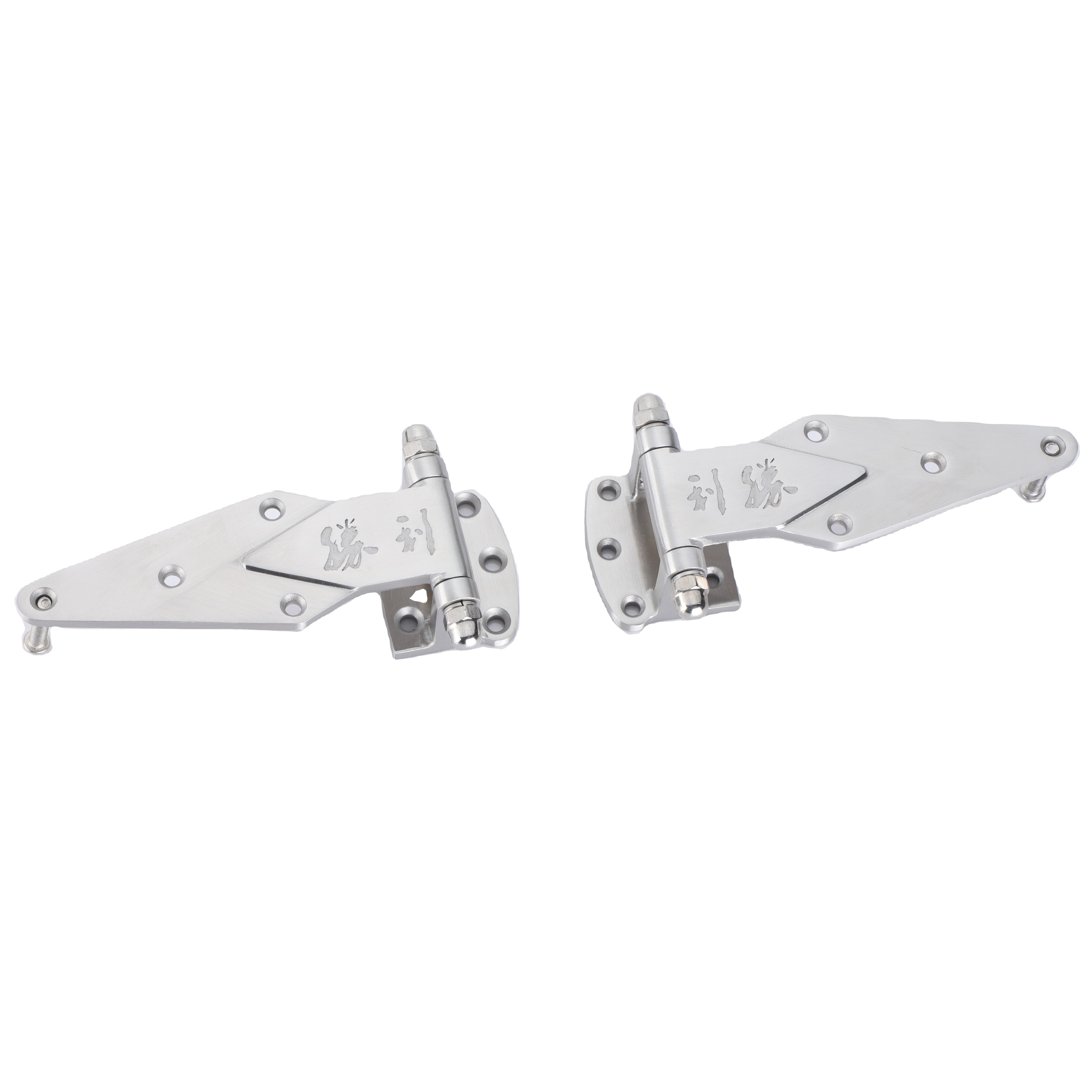 Factory wholesale precision casting stainless steel 304 solid door handle hook lock single double door hinge