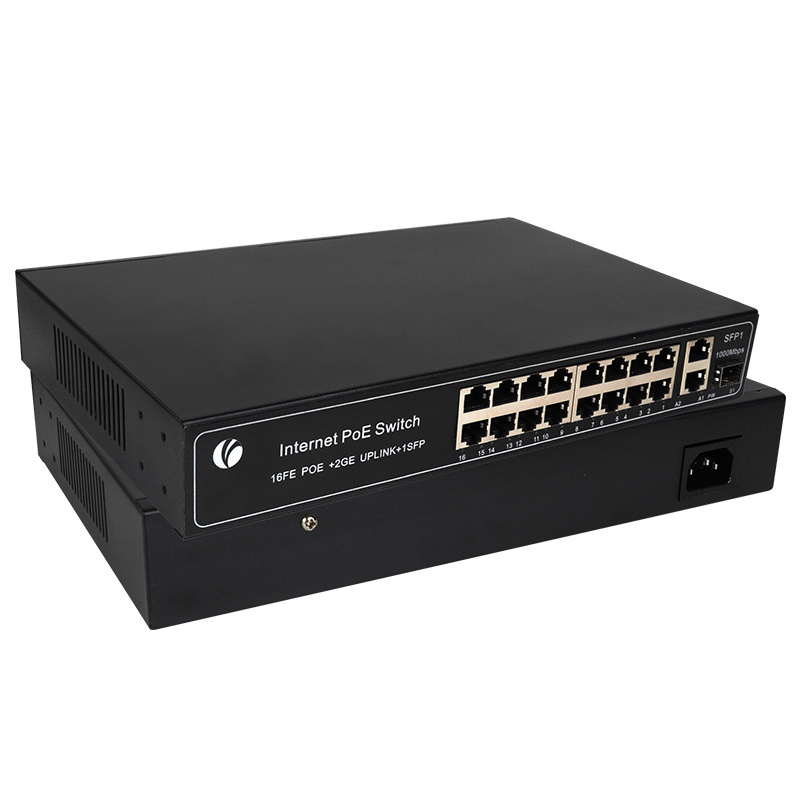 Customized High-Performance Networks 16 Ports Switches 240W Power Supply Network PoE Switch