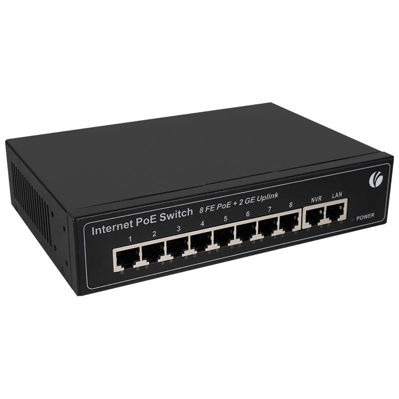 VCOM 4/8/16/24/48 Port 2.5G Gigabit 10/100/1000M Unmanaged PoE Desktop Networking Switch With 2 Uplink Port POE Network Switch