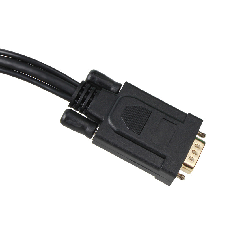 VCOM 1.8m Male to Male HDMI to VGA Cable with Audio for Computer Monitor FHD 1080P 60Hz HDMI Converter