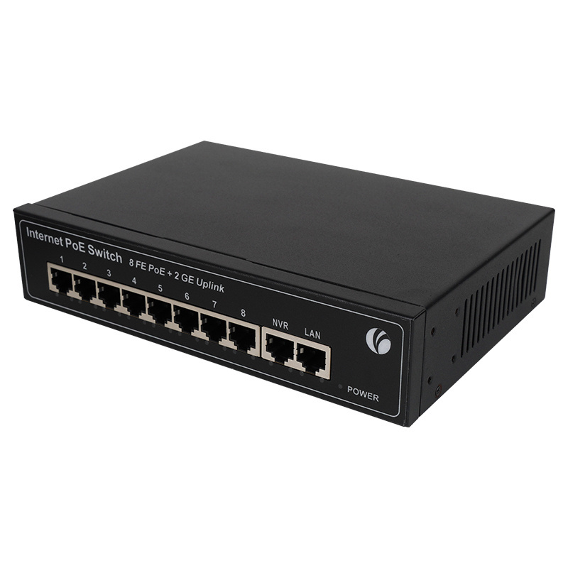 VCOM 4/8/16/24/48 Port 2.5G Gigabit 10/100/1000M Unmanaged PoE Desktop Networking Switch With 2 Uplink Port POE Network Switch