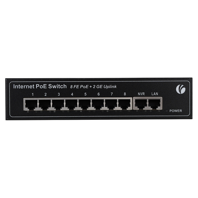 VCOM 4/8/16/24/48 Port 2.5G Gigabit 10/100/1000M Unmanaged PoE Desktop Networking Switch With 2 Uplink Port POE Network Switch