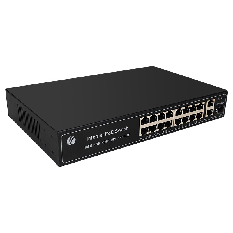 Customized High-Performance Networks 16 Ports Switches 240W Power Supply Network PoE Switch