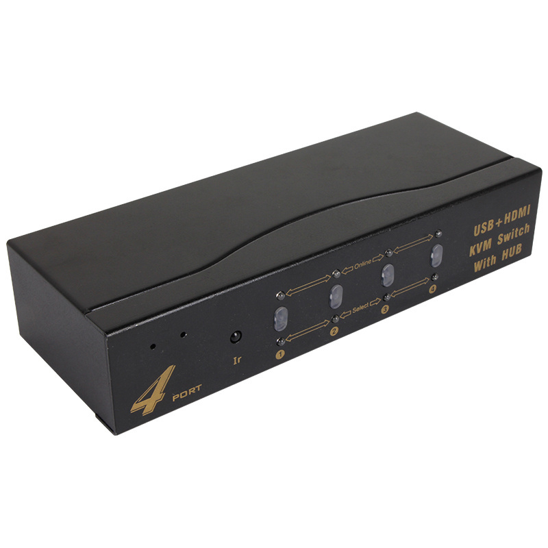 OEM 4K 60Hz HDMI 2.0 Switch HDR HDMI 4X1 4 Ports 4 In 1 Out HDMI Switcher 4K 120Hz 18Gbps with Ir Remote Control