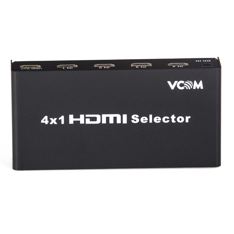 VCOM HDMI Switch High Quality 1080P 4 Port HDMI Kvm Switch 4 In 1 Out Supports 3D with HDMI 4x1 Multiviewer