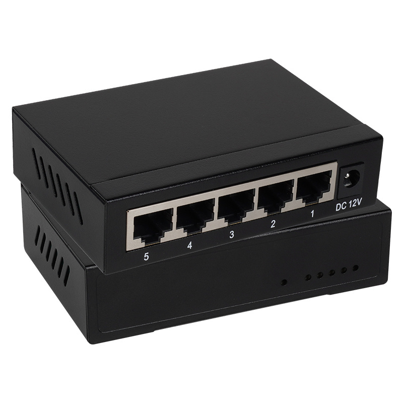 VCOM POE 5 Ports Network Switch Security Camera System 10/100M IP Remote 4/8/16 Ports RJ45 Network KVM Switch for Office